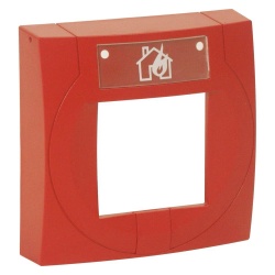 HW CARCASA BUTON MIC ROSU CU STICLA