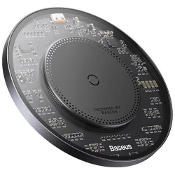 Incarcator WS Baseus Simple Qi 15W negru - Img 2