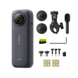 Insta360 X4 Motorcycle Bundle action