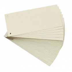Intercalator carton Herlitz, 10,5 x 24 cm, Bej, 100 buc
