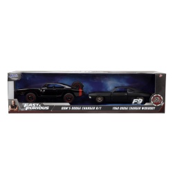 JADA FAST AND FURIOUS SET MASINUTE METALICE DODGE CHARGER RT SI DODGE CHARGER WIDEBODY SCARA 1:32 - Img 1