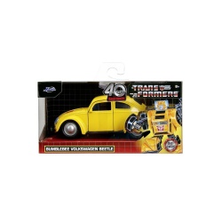 JADA TRANSFORMERS MASINUTA METALICA BUMBLEBEE VOLKSWAGEN BEETLE SCARA 1 LA 32
