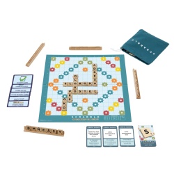 JOC SCRABBLE 2 IN 1 DIN LEMN IN LIMBA ENGLEZA - Img 4