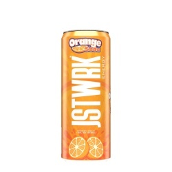 Jst Wrk Energy Drink, Bautura Energizanta Carbogazoasa Cu Aroma De Portocale, 355 Ml