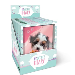 Jurnal Puppy, cu cutie cadou, 80 de pagini, 13 x 18 cm (6 buc/display) - Img 1