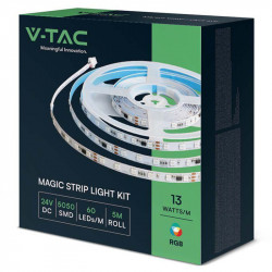 KIT BANDA LED SMD5050 5M 24V RGB IP20 - Img 3