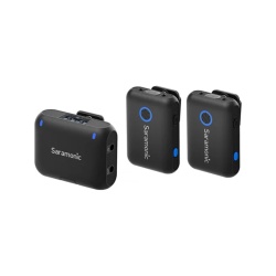 Kit microfon wireless Saramonic Blink500B2+ 2TX+RX2.4 GHz, display OLED, carcasa incarcare, 1250mAh - Img 4