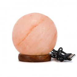 LAMPA DIN CRISTALE DE SARE GLOB - USB MONTE