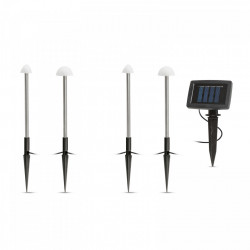 Lampa solara LED - 12 mini ciuperci - multicolor - 28,5 cm x 4 m - Img 2