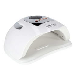 Lampa UV pentru unghii, model "SUN X26 MAX", pentru manichiura, unghii hibride și unghii cu gel, 81 de LED-uri. 380 W, culoare Alba, pentru uz personal sau profesional