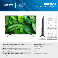 LED TV 4K 50"(125cm) METZ 50MUF7000Z - Img 6