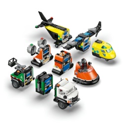 LEGO CITY AVION AUTOSPECIALA DE SERVICE SI AEROGLISOR IN VERSIUNI ADAPTATE 60505 - Img 7