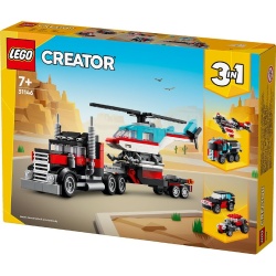 LEGO CREATOR 3IN1 CAMIONETA PLATFORMA CU ELICOPTER 31146 - Img 5