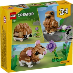 LEGO CREATOR HAMSTER ADORABIL CU O FLOARE 31376 - Img 7