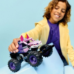 LEGO TECHNIC MONSTER JAM SPARKLE SMASH CU MOTOR CU ARC 42220 - Img 3