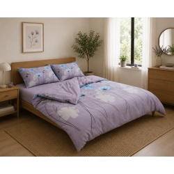 Lenjerie dubla,100%bumbac,4 piese, Carol - Img 2