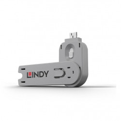 Lindy USB Type A Port Blocker Key, alb - Img 1