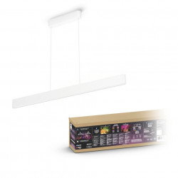 Lustra LED RGBW integrat Philips Ensis HUE, Bluetooth/Wireless, 2 x 39W, 6000 lm, lumina alba/color, Aluminiu, Alb - Img 5