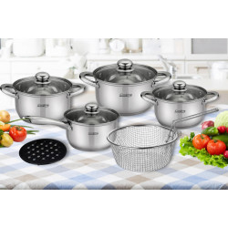 Madeline, set gatit inox 10 piese - Img 2