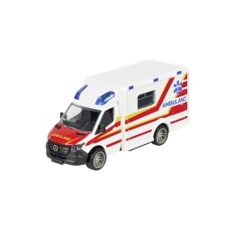 MAJORETTE AMBULANTA METALICA MERCEDES BENZ SPRINTER SCARA 1 LA 43 - Img 2