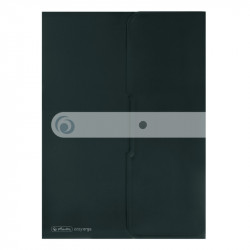Mapa pp a4 eotg inchidere cu capsa, negru opac,capacitate 20mm