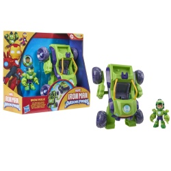 MARVEL IRON MAN SI PRIETENII SAI UIMITORI SET VEHICUL 2 IN 1 SI FIGURINA IRON HULK - Img 9