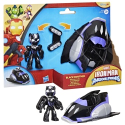 MARVEL IRON MAN SI PRIETENII SAI UIMITORI SET VEHICUL SI FIGURINA BLACK PANTHER - Img 9