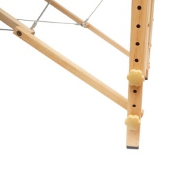 Masa de masaj pliabila, 3 zone, cadru lemn, spuma 5cm, inaltime 55-76cm, piele ecologica, dimensiuni 60x213cm, culoare Burgundy - Img 11
