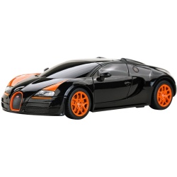 MASINA CU TELECOMANDA BUGATTI GRAND SPORT VITESSE NEGRU CU SCARA 1 LA 24 - Img 4