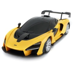 MASINA CU TELECOMANDA MCLAREN SENNA GALBEN CU SCARA 1 LA 24 - Img 3