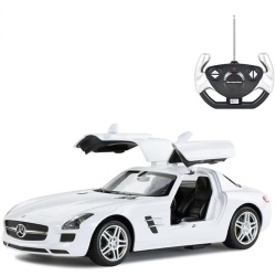 MASINA CU TELECOMANDA MERCEDES-BENZ SLS ALB SCARA 1 LA 14