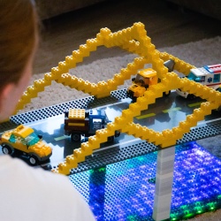 Masina de jucarie Stax + set constructie tip lego cu sunete si lumini - Img 8