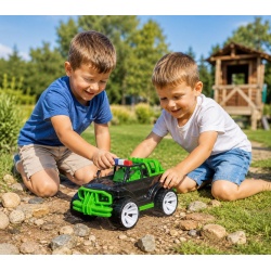 MASINA JEEP OFF ROADER NEGRU VERDE 39CM - Img 4