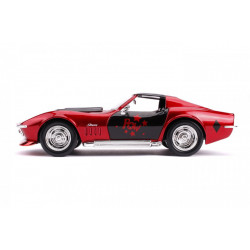 Masinuta din metal harley quinn 1969 chevy corvette scara 1:24 - Img 6