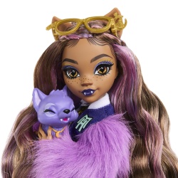 MONSTER HIGH PAPUSA CLAWDEEN WOLF SI CATELUL CRESCENT - Img 7