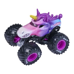MONSTER JAM LEGACY TRUCKS MASINUTA METALICA SPARKLE SMASH SCARA 1 LA 64 - Img 4
