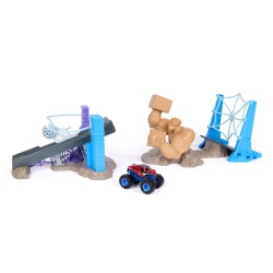 MONSTER JAM MARVEL SET UIMITORUL SPIDER MAN BATALIA DIN ORASUL OMULUI NISIP - Img 3
