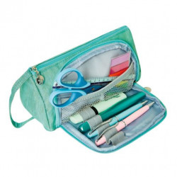 Necessaire canvas homeoffice, culoare menta