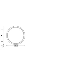 ORBIS DISC 30CM 18W CLICKCCT IP44BKLEDV - Img 4