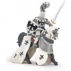 Papo Figurina Cavaler Cu Pene Alb - Img 3