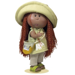Papusa Nines D'Onil, Colectia Little Mia, Mia Explorer, cu miros de vanilie, 23 cm