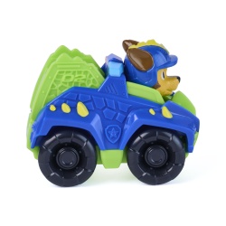 PATRULA CATELUSILOR FILMUL CU DINOZAURI PUP SQUAD RACERS VEHICUL CU FIGURINA CHASE 6.5CM - Img 3