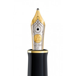 Penita b din aur de 14k/585 ornament din rodiu pentru stilou m600 bicolora