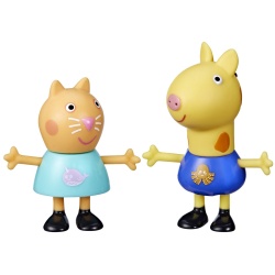 PEPPA PIG PRIETENI BUNI SET 2 FIGURINE PISICA CANDY SI GIRAFA GERALD - Img 2