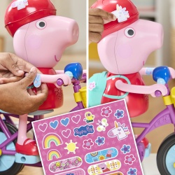 PEPPA PIG SET GATA DE PEDALAT PAPUSA PEPPA CU BICICLETA SI ACCESORII - Img 7