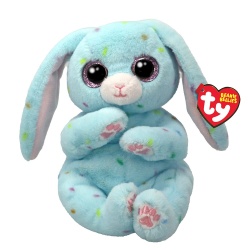 PLUS TY 15CM BEANIE BELLIES SKIPPY IEPURASUL ALBASTRU