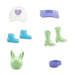 POLLY POCKET SET 2 PAPUSI SI ACCESORII 27 PIESE - Img 4