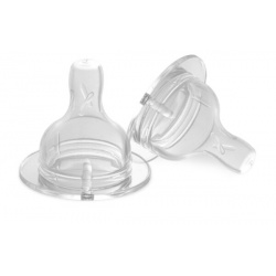 PUR 3255 – SET TETINE SILICON PENTRU BIBERON CU GURA LARGA – MARIME S, 0-3 LUNI, 2 BUC - Img 2