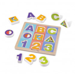 Puzzle cu piese mari pentru belelusi Melissa and Doug - Img 1