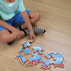 PUZZLE MAXI, 10 PIESE- ALBASTRU - Img 3